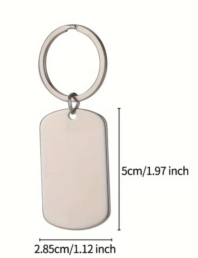 Custom textured keychain