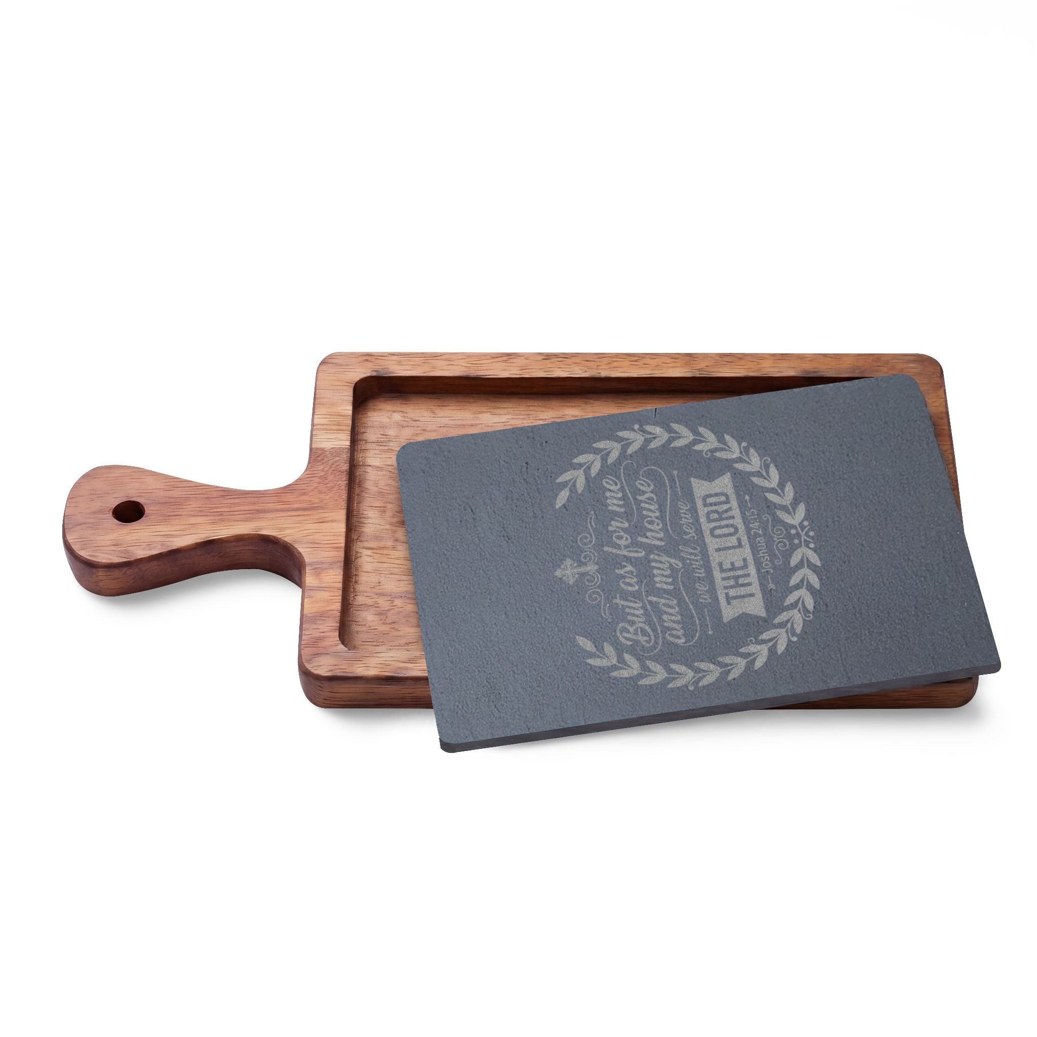 But As For Me and My House engraved Charcuterie Board