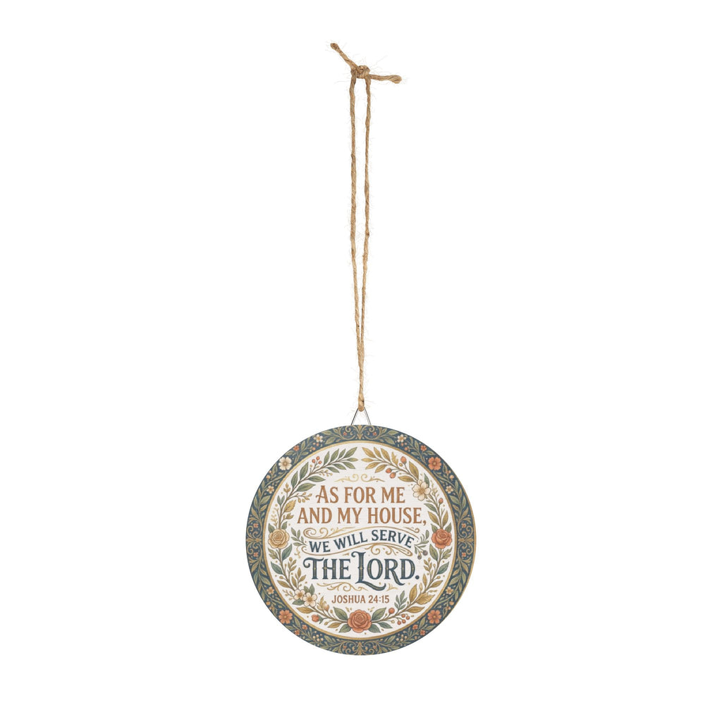 As For Me And My House Scripture Round Wood Sign | Joshua 24:15