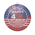 Patriotic Wood Sign, Happy 4th of July Decor, Independence Day Wall Art, Festive Home Decoration, Holiday Celebration Sign