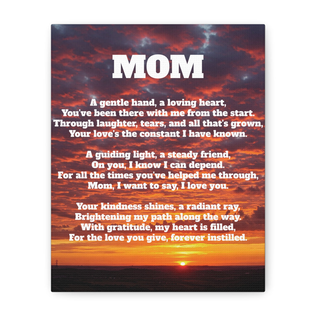 Mom Tribute Canvas Art Heartfelt Wall Decor