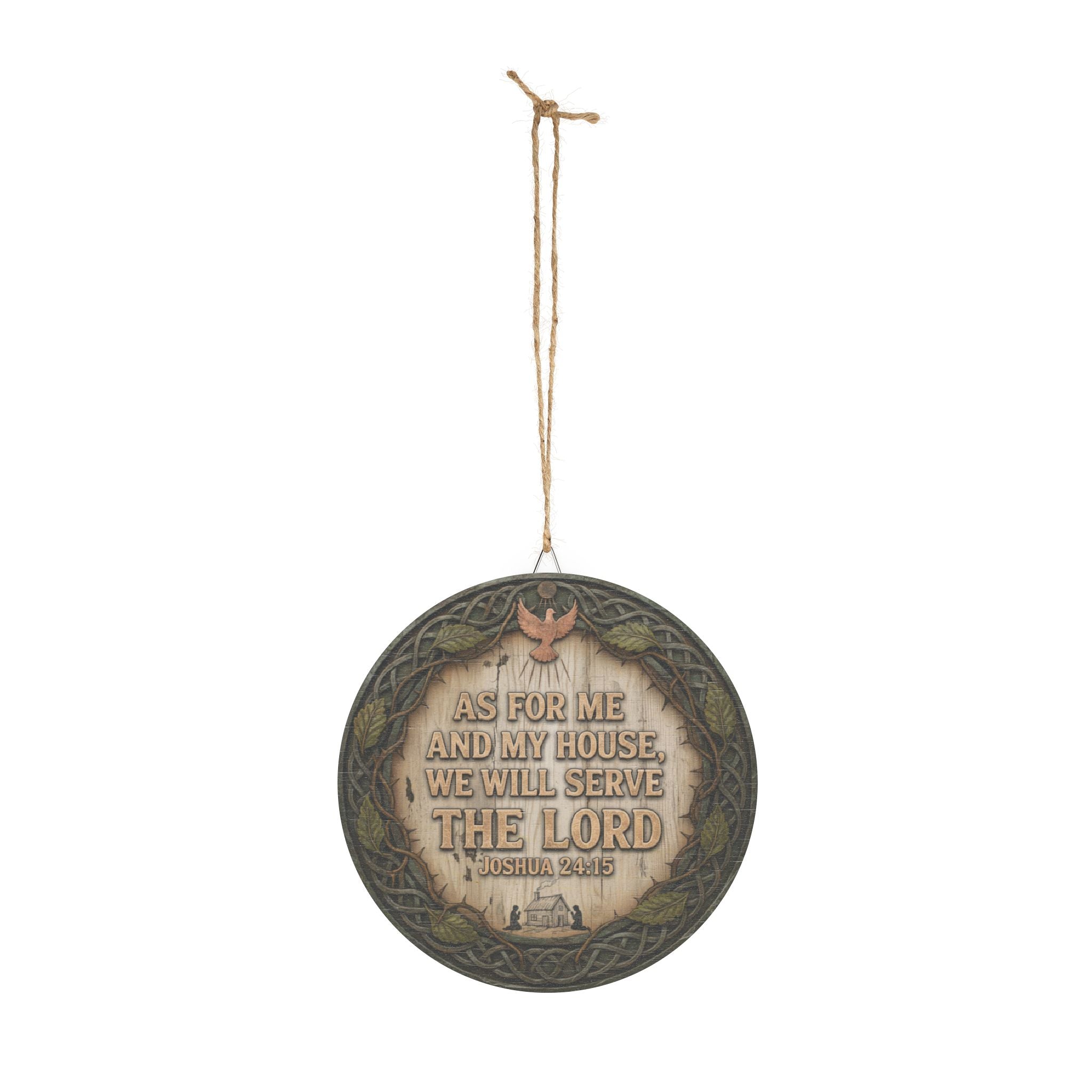 As For Me And My House We Will Serve The Lord wood sign | Joshua 24:15 farmhouse wall decor