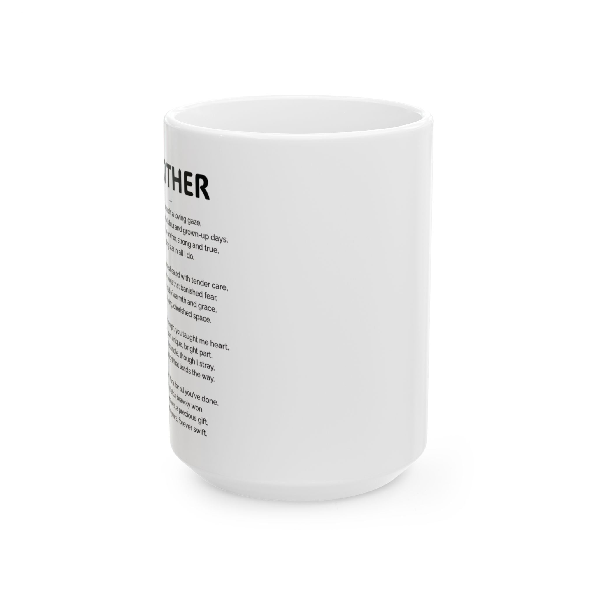 Inspirational Mother Mug, Ceramic Latte Cup, Gift for Mom, Birthday, Mother's Day, Daily Motivation