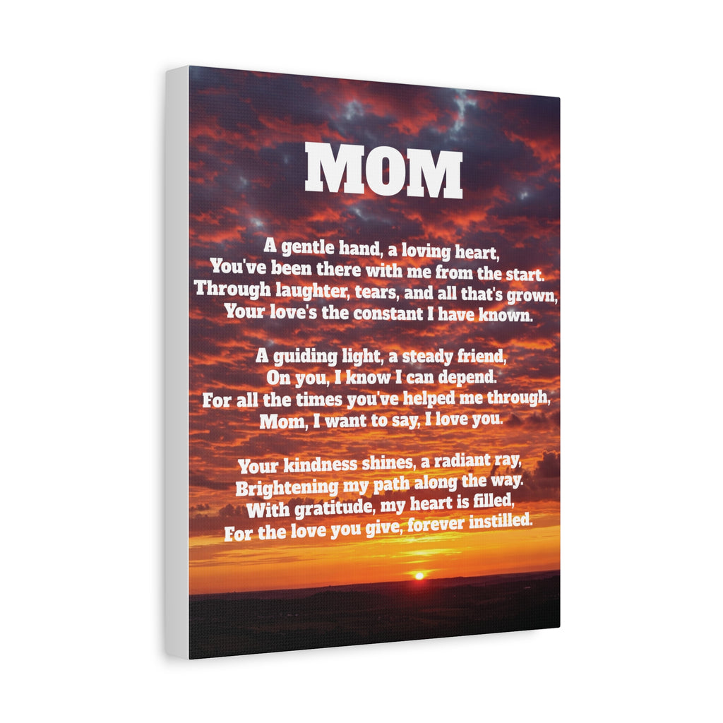Mom Tribute Canvas Art Heartfelt Wall Decor