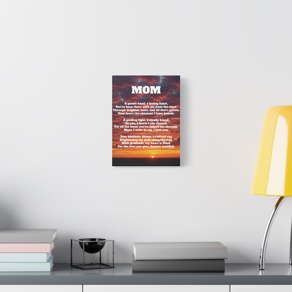 Mom Tribute Canvas Art Heartfelt Wall Decor