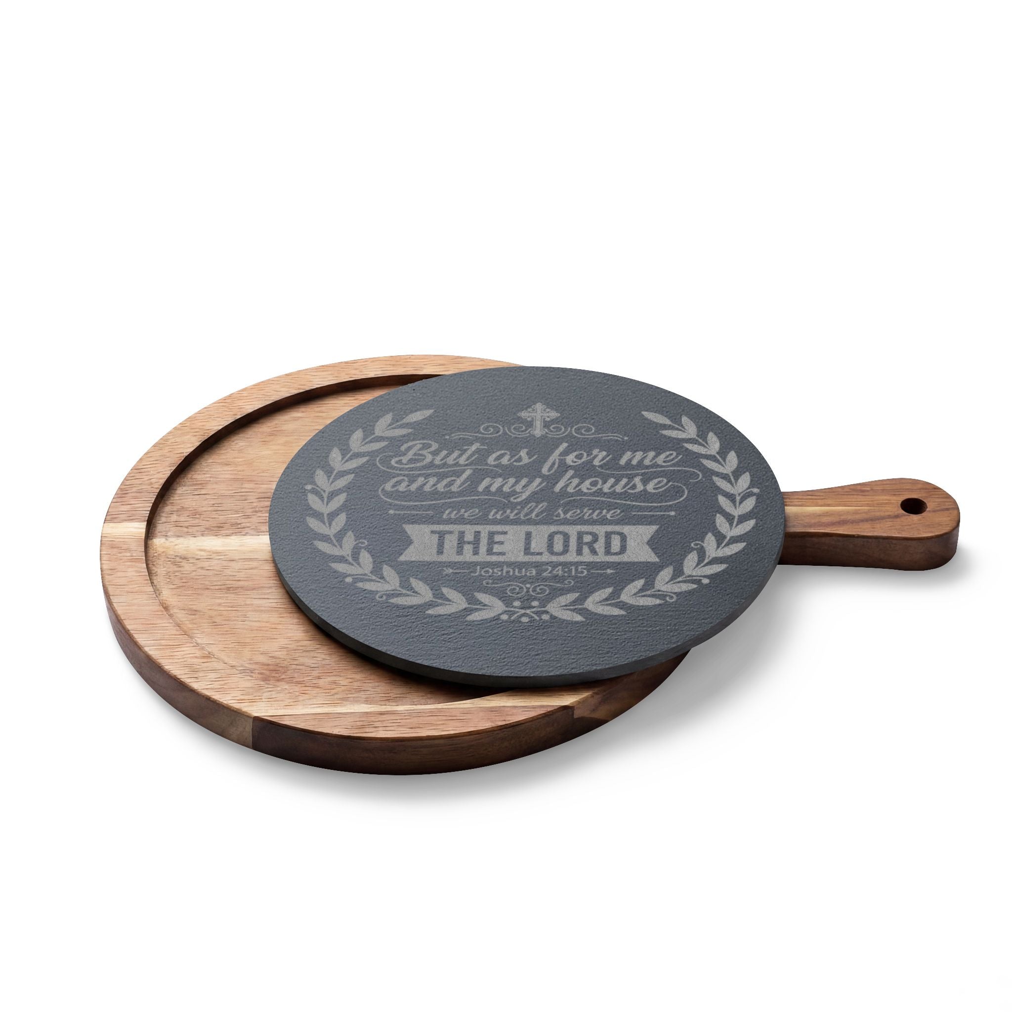 But As For Me and My House engraved Charcuterie Board