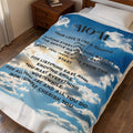 Inspirational Mom Blanket, Gift for Mother, Cozy Velveteen Blanket, Soft Throw Blanket, Meaningful Gift for Mom