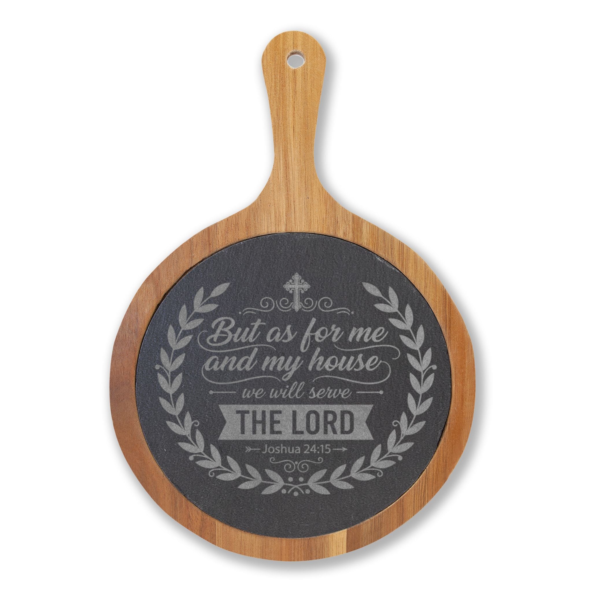 But As For Me and My House engraved Charcuterie Board