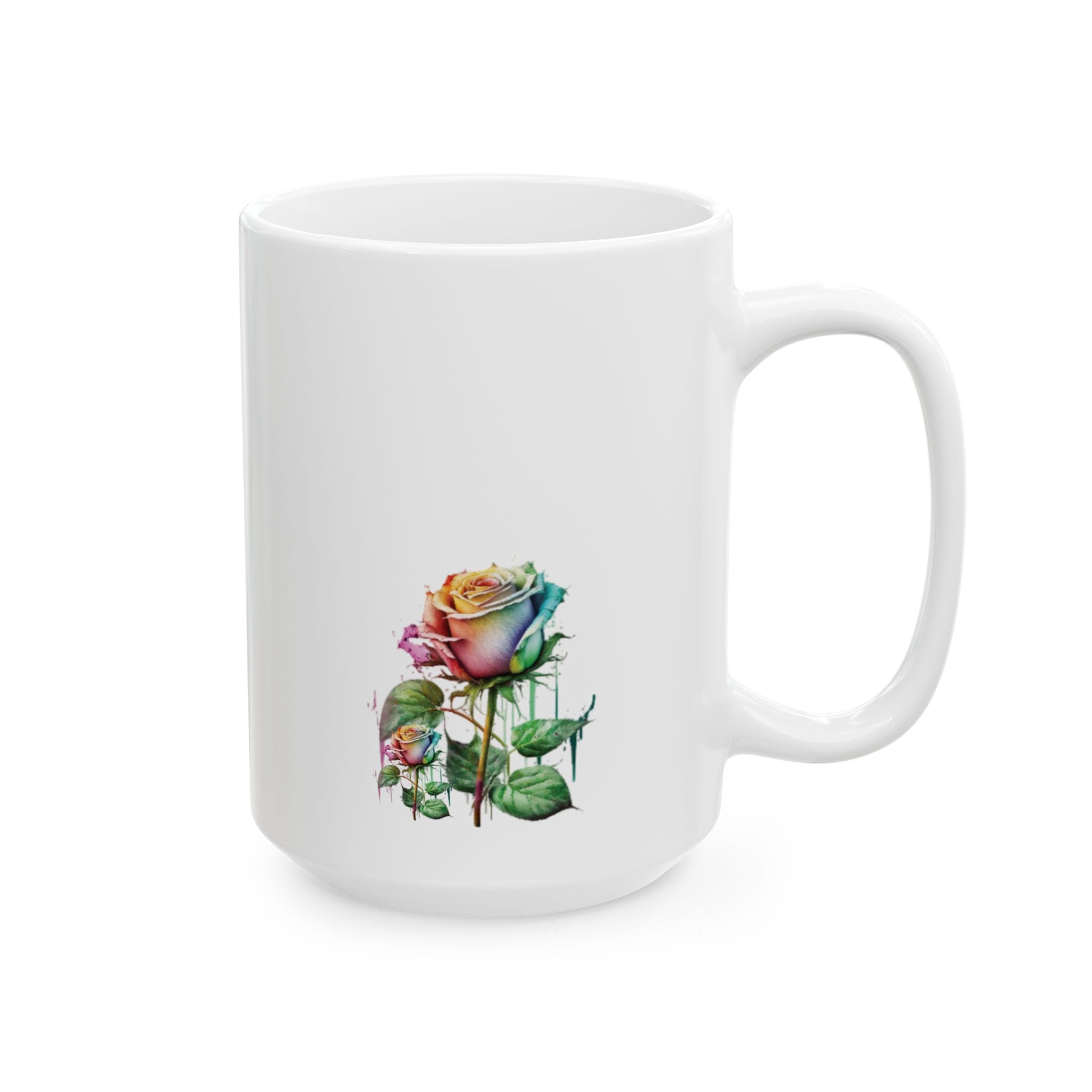 Mom's Love Ceramic Mug - Heartfelt Gift for Mother's Day, 11oz & 15oz, Inspirational, Floral, Unique Coffee Cup