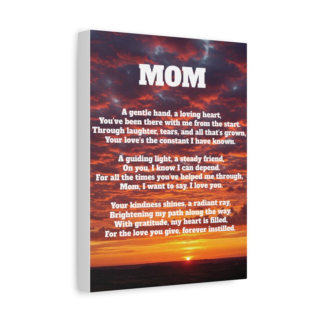 Mom Tribute Canvas Art Heartfelt Wall Decor