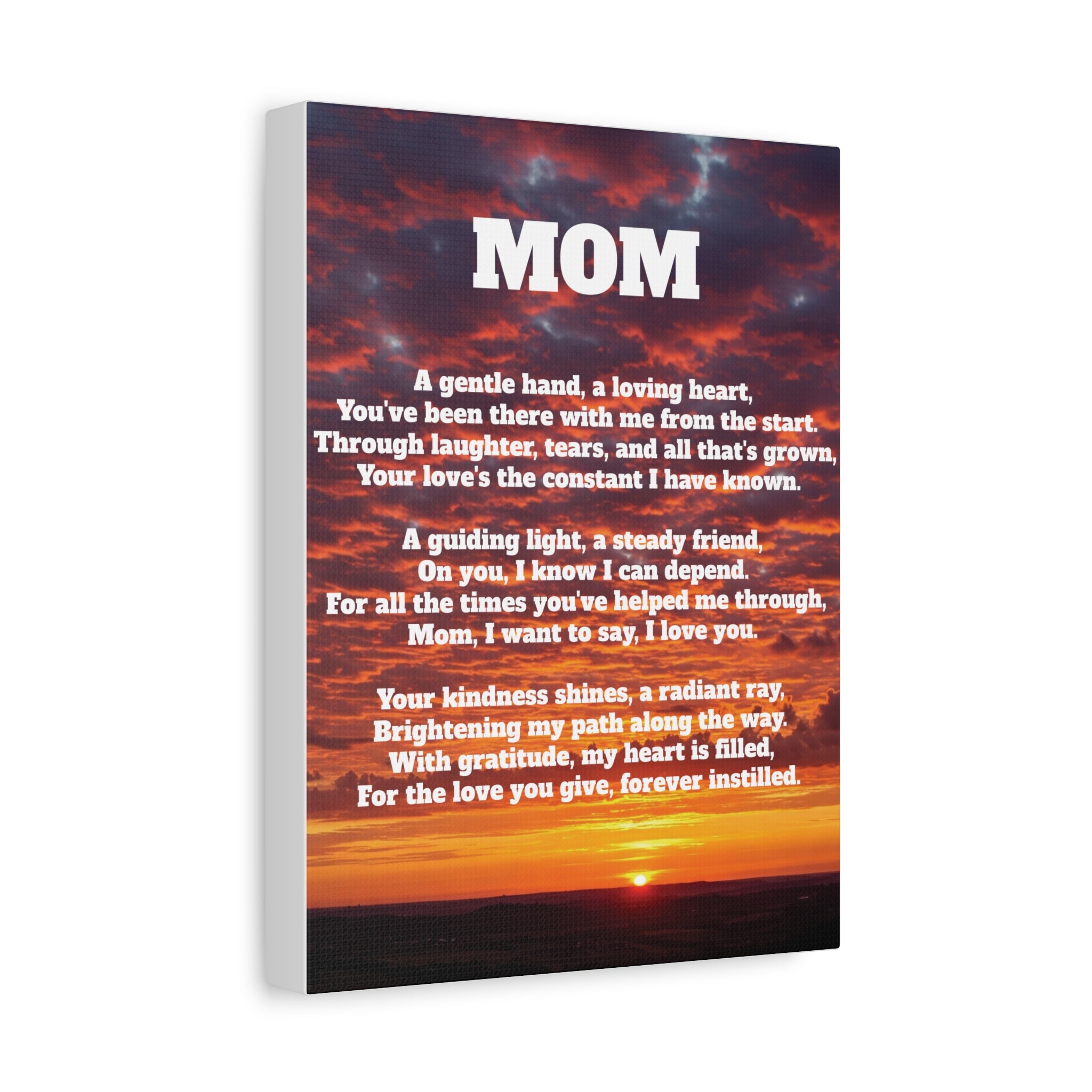 Mom Tribute Canvas Art Heartfelt Wall Decor