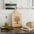 Family Tree Engraved Wooden Cutting Board | Personalized Kitchen Serving Board