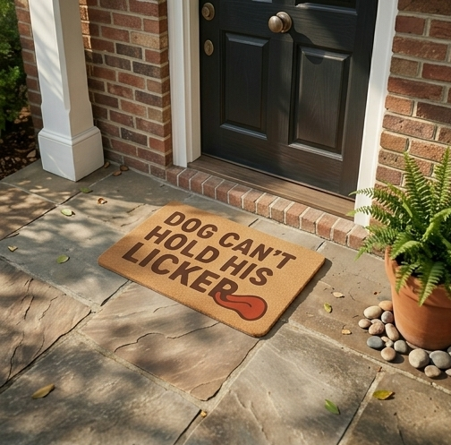 Funny Dog Doormat - Welcome Mat, Pet Lover Gift, Indoor/Outdoor Rug, Housewarming, Dog Owner Welcome Sign