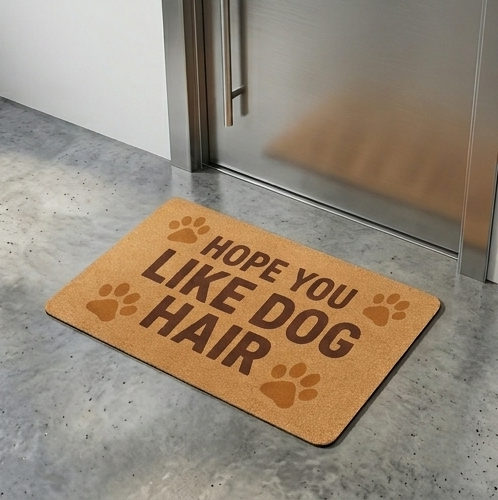 Welcome Paw Print Doormat, Funny Pet Lover Gift, Home Decor, Dog Owner Welcome Mat, Dog Hair Doormat, Anniversary Gift