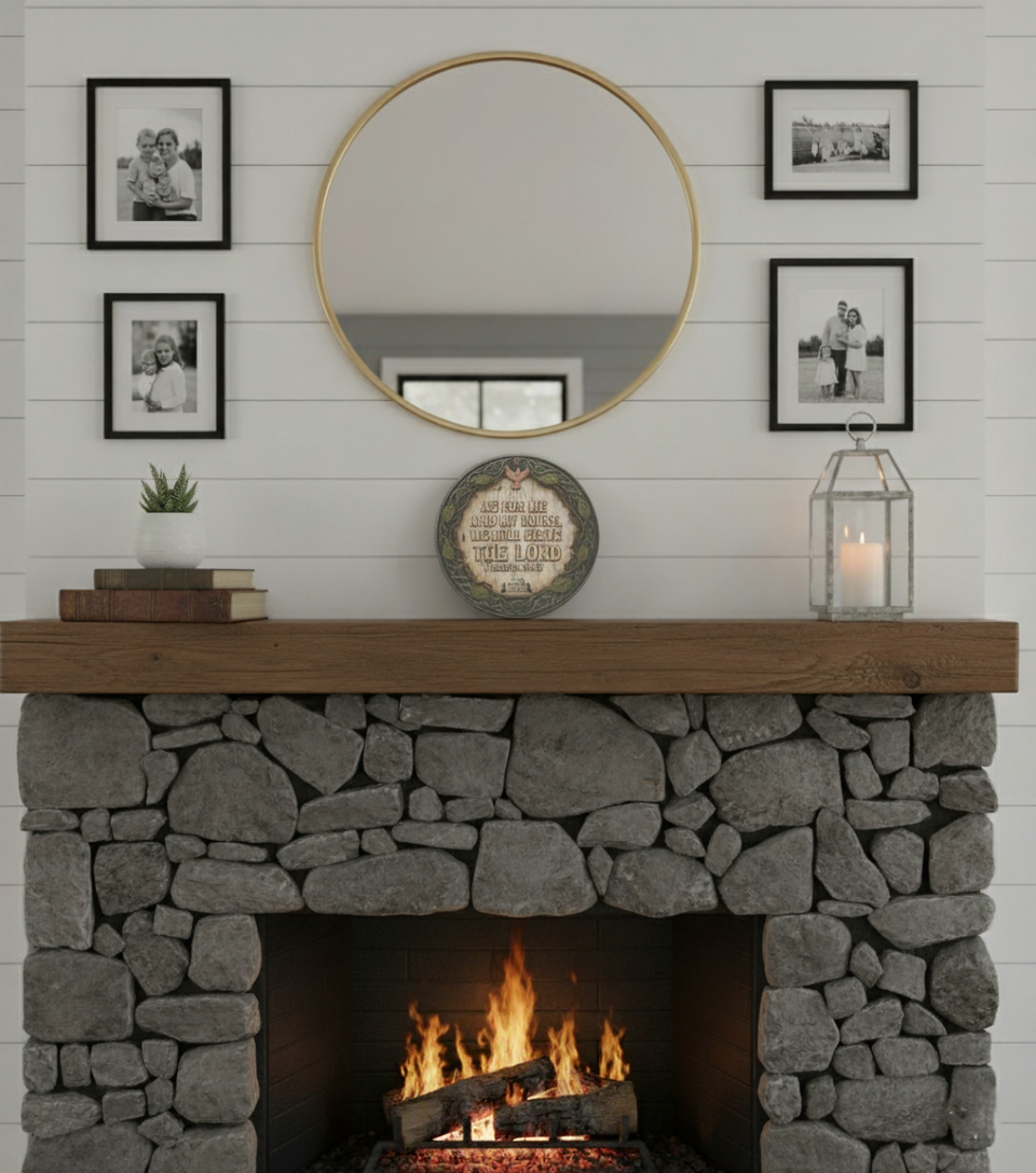 As For Me And My House We Will Serve The Lord wood sign | Joshua 24:15 farmhouse wall decor