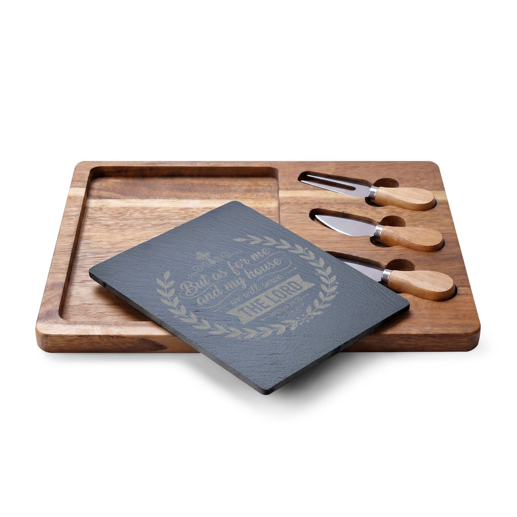 But As For Me and My House engraved Charcuterie Board