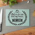 But As For Me and My House Glass Cutting Board | Joshua 24:15 Scripture