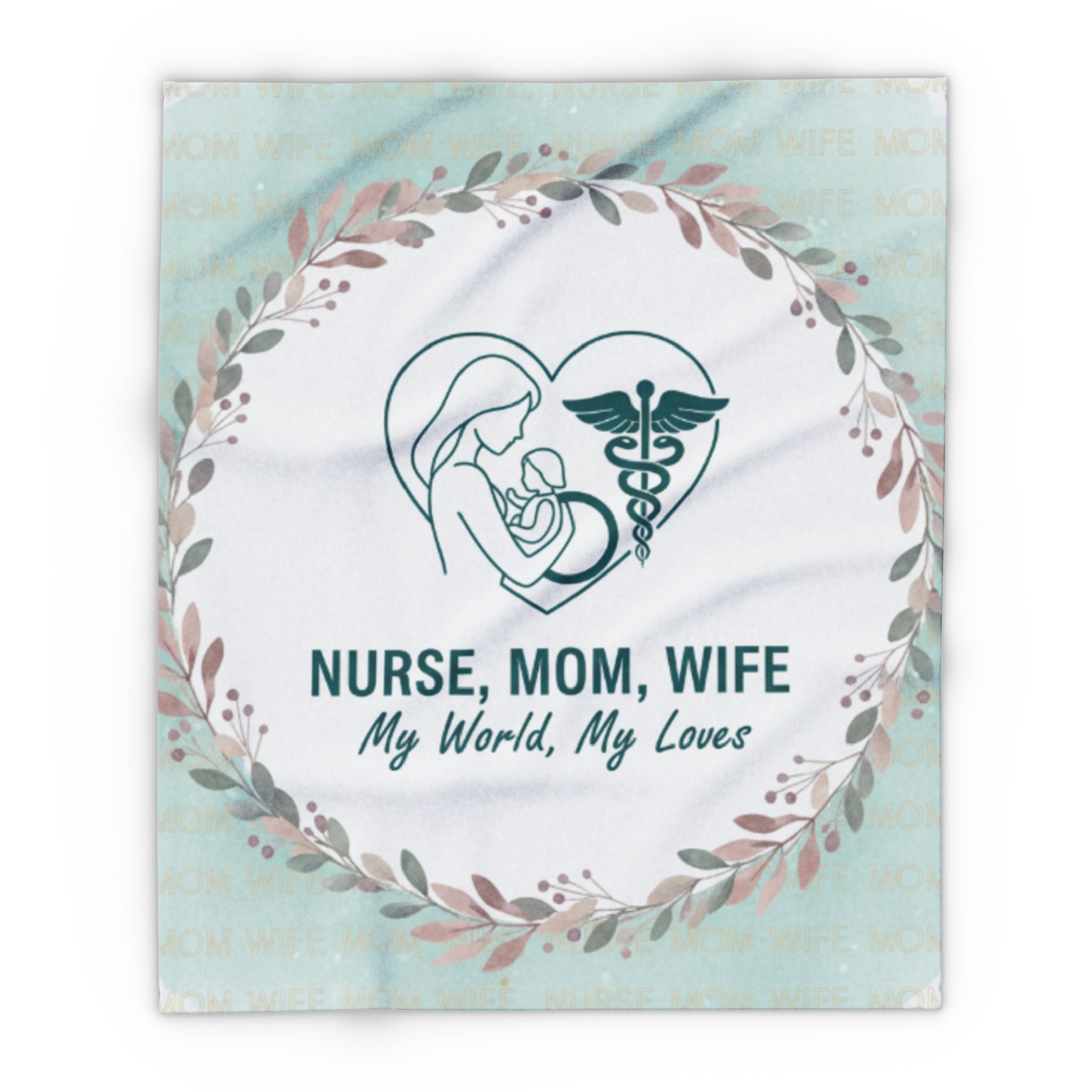 Nurse Mom Wife Fleece Blanket Cozy Gift for Healthcare Workers, Housewarming, Warmth and Comfort