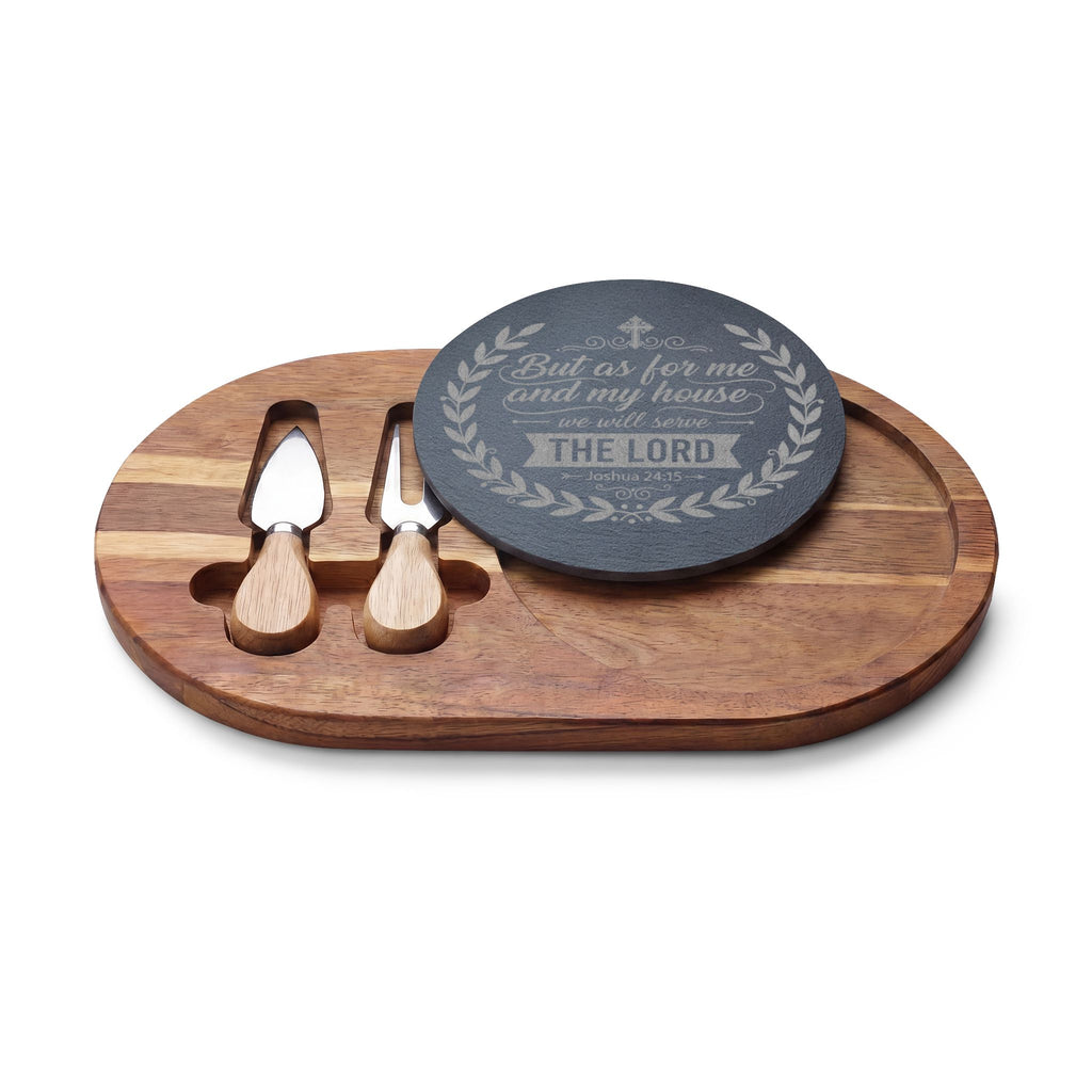 But As For Me and My House engraved Charcuterie Board