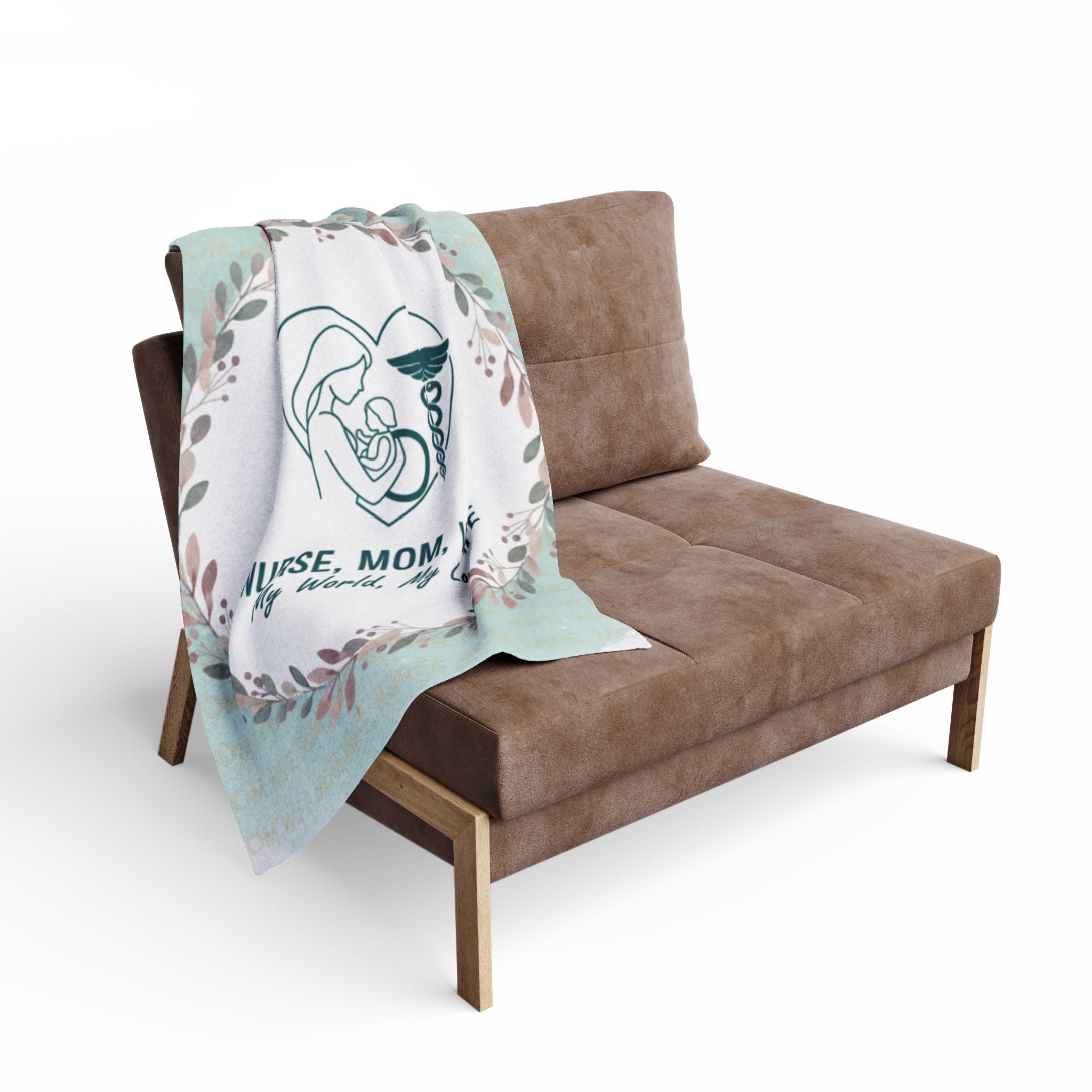 Nurse Mom Wife Fleece Blanket Cozy Gift for Healthcare Workers, Housewarming, Warmth and Comfort