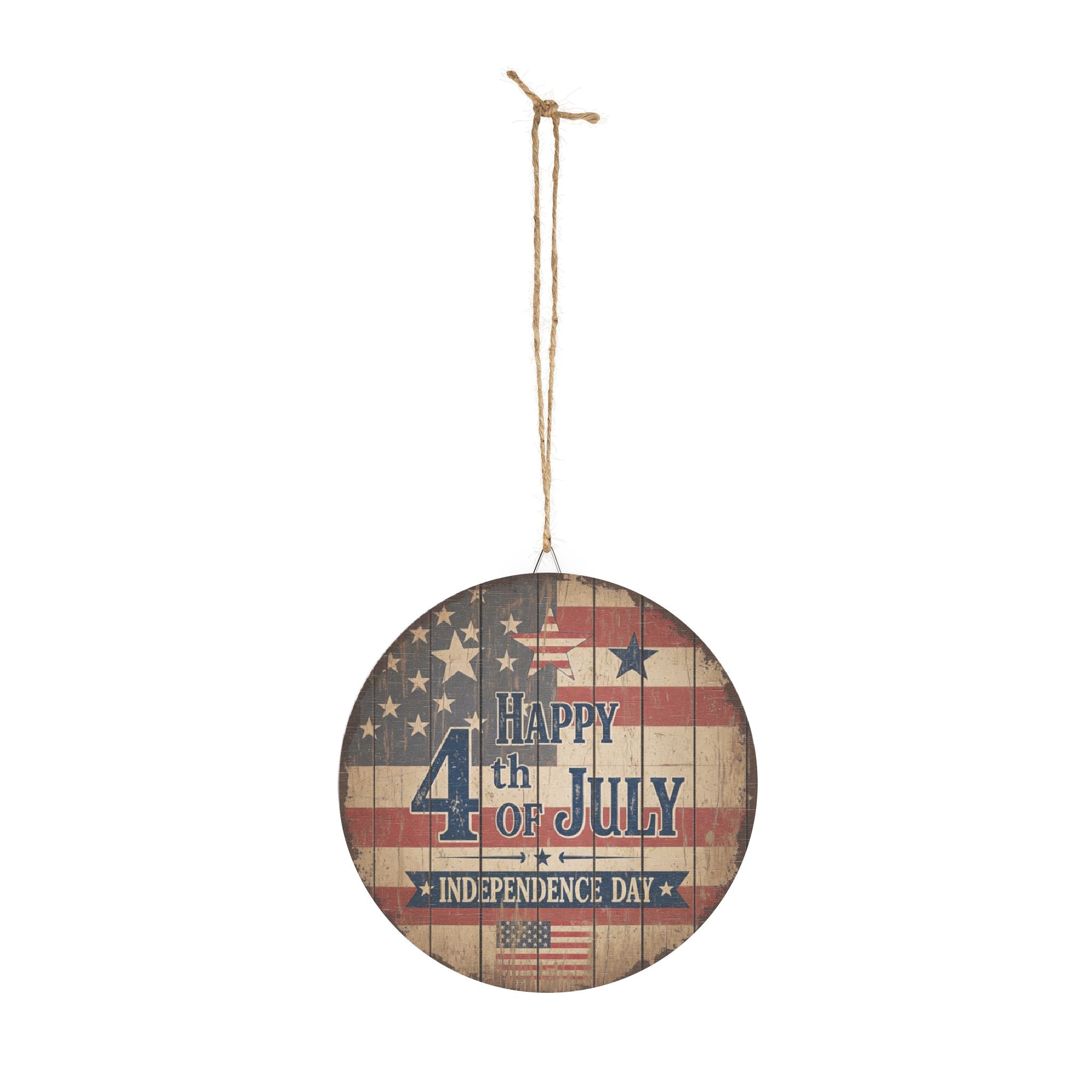 Rustic 4th of July Wood Sign | Independence Day Decor, Home Decoration, Seasonal Wall Art, Americana Accent Piece, Patriotic Decor