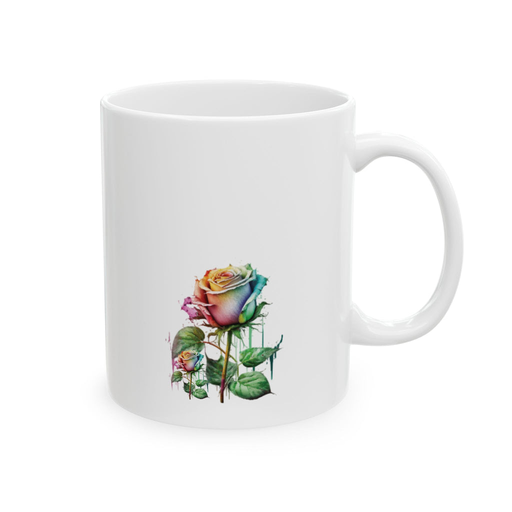 Mom's Love Ceramic Mug - Heartfelt Gift for Mother's Day, 11oz & 15oz, Inspirational, Floral, Unique Coffee Cup