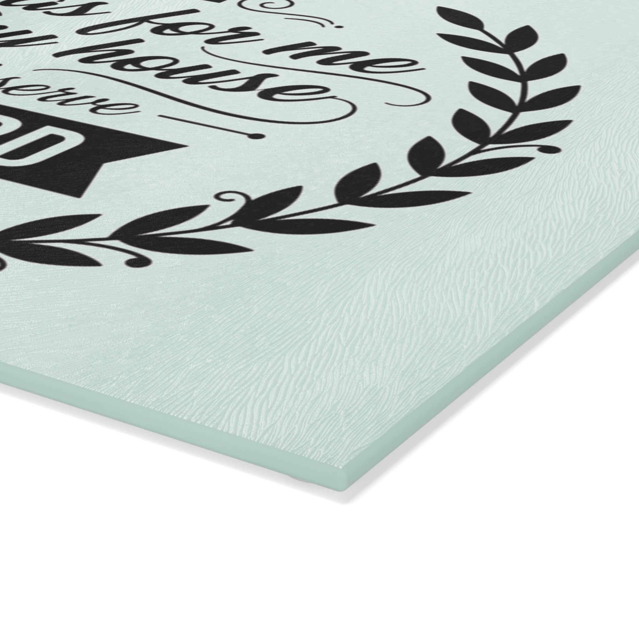 But As For Me and My House Glass Cutting Board | Joshua 24:15 Scripture