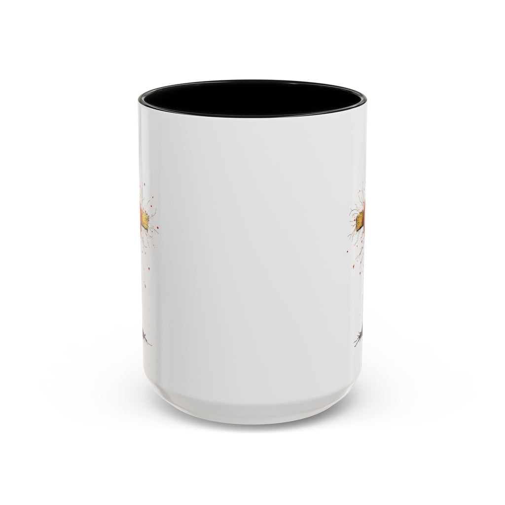 Christian Cross Heart Accent Coffee Mug — Faith Inspirational 11/15oz