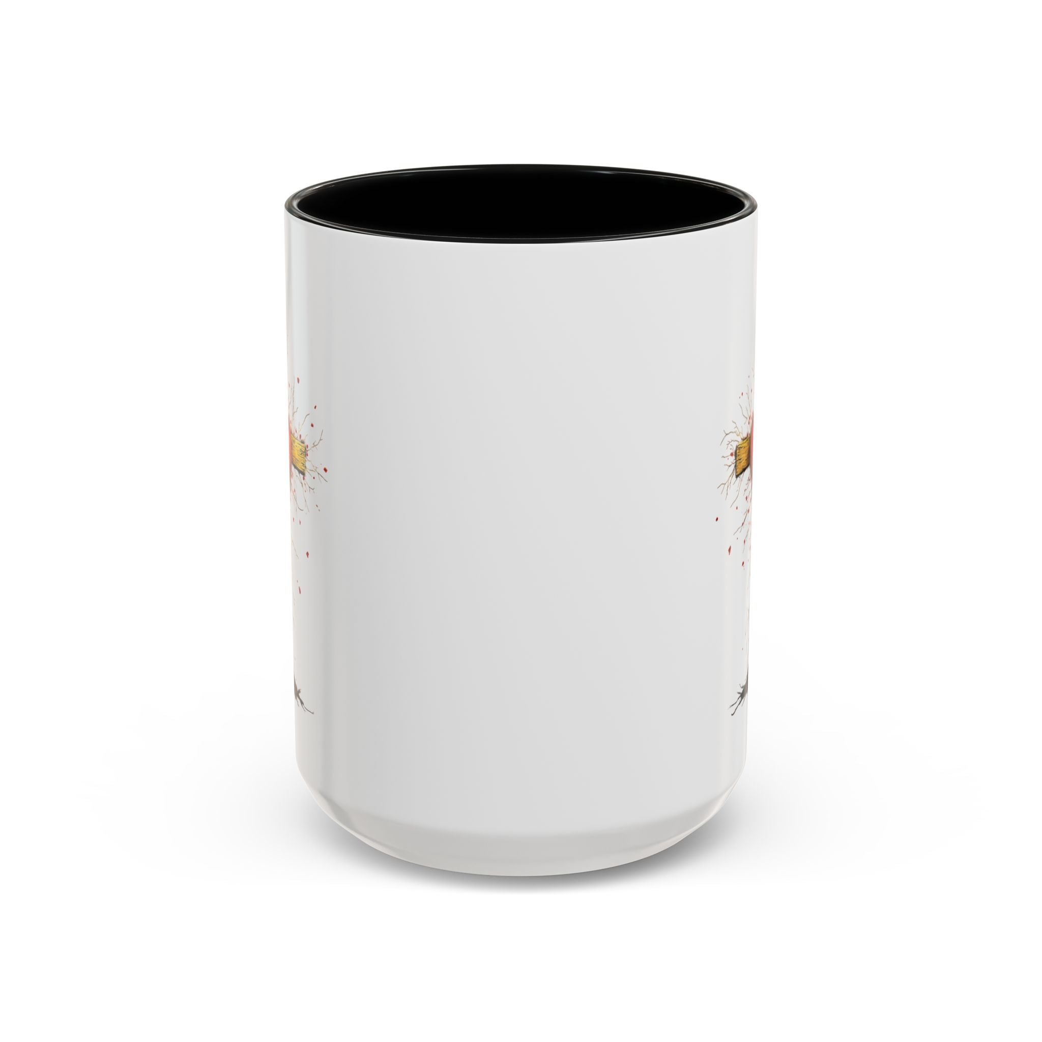 Christian Cross Heart Accent Coffee Mug — Faith Inspirational 11/15oz