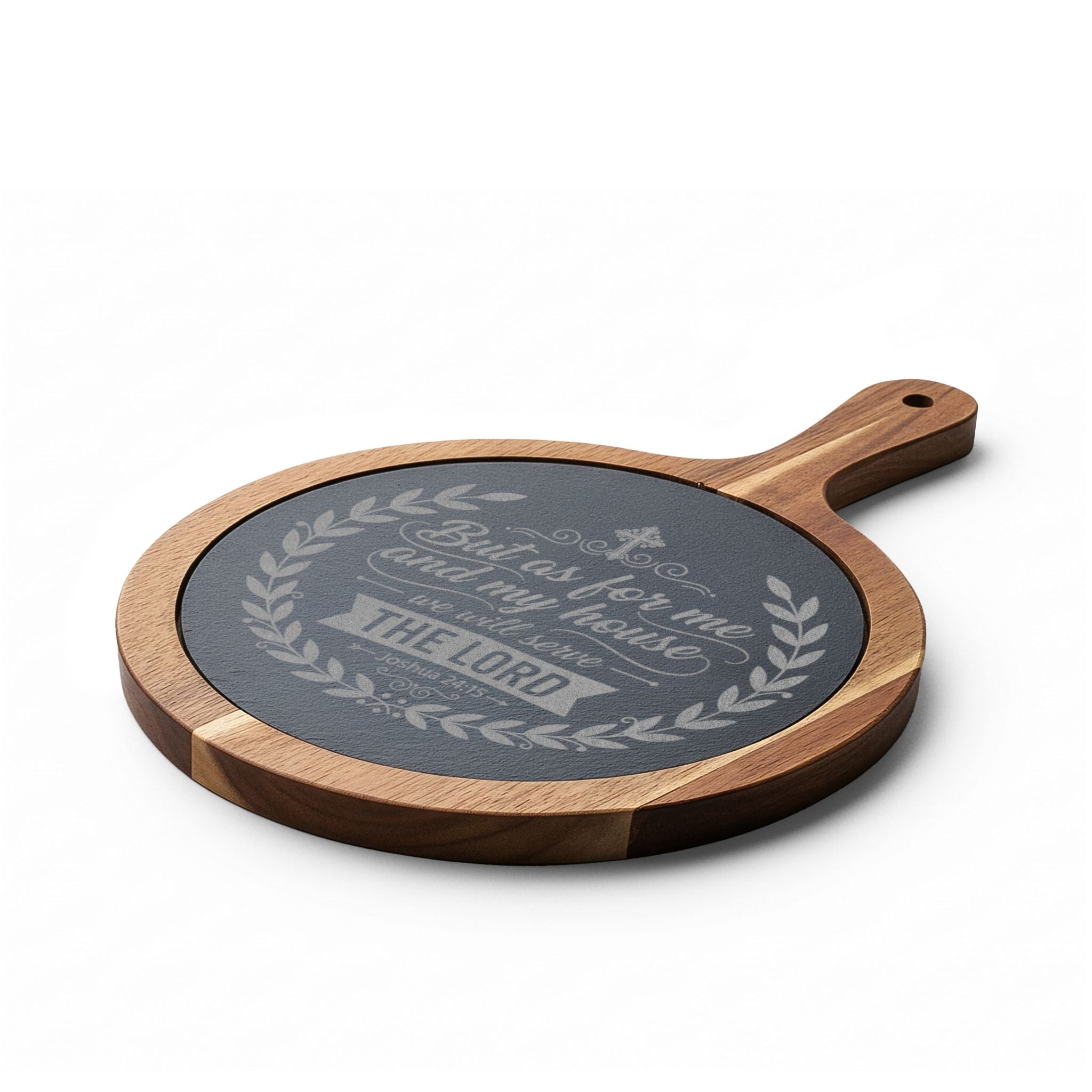 But As For Me and My House engraved Charcuterie Board