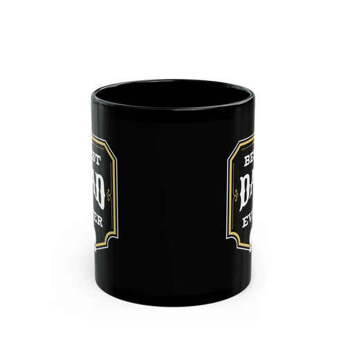 Best Dad Ever Black Mug - Perfect Gift for Father's Day, Birthdays, Coffee Lovers, Personalized Drinkware, Unique Home Decor