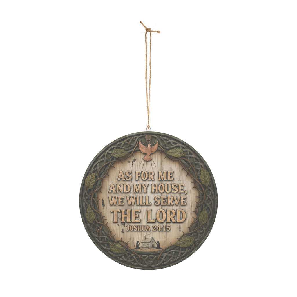 As For Me And My House We Will Serve The Lord wood sign | Joshua 24:15 farmhouse wall decor