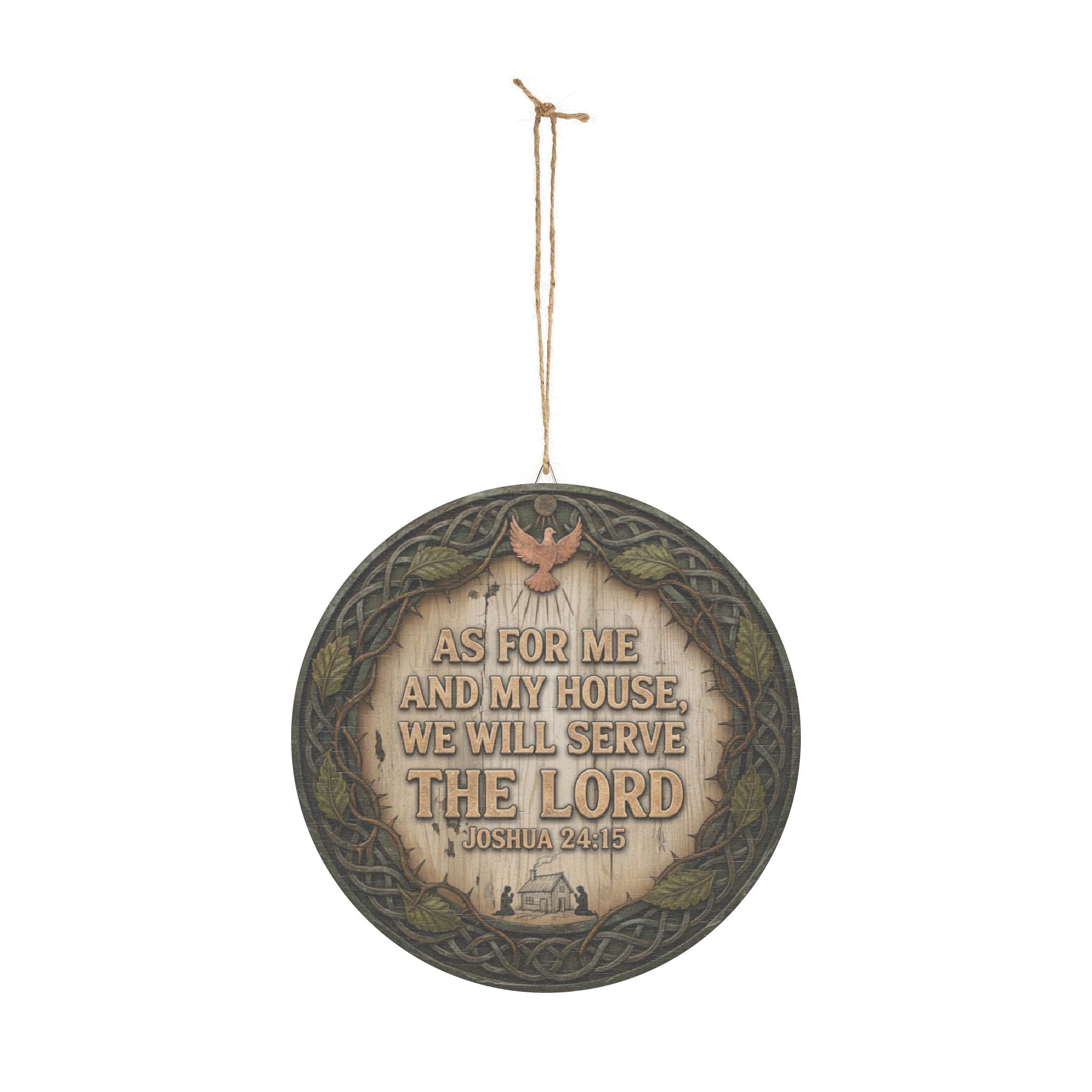 As For Me And My House We Will Serve The Lord wood sign | Joshua 24:15 farmhouse wall decor