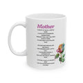 Mom's Love Ceramic Mug - Heartfelt Gift for Mother's Day, 11oz & 15oz, Inspirational, Floral, Unique Coffee Cup