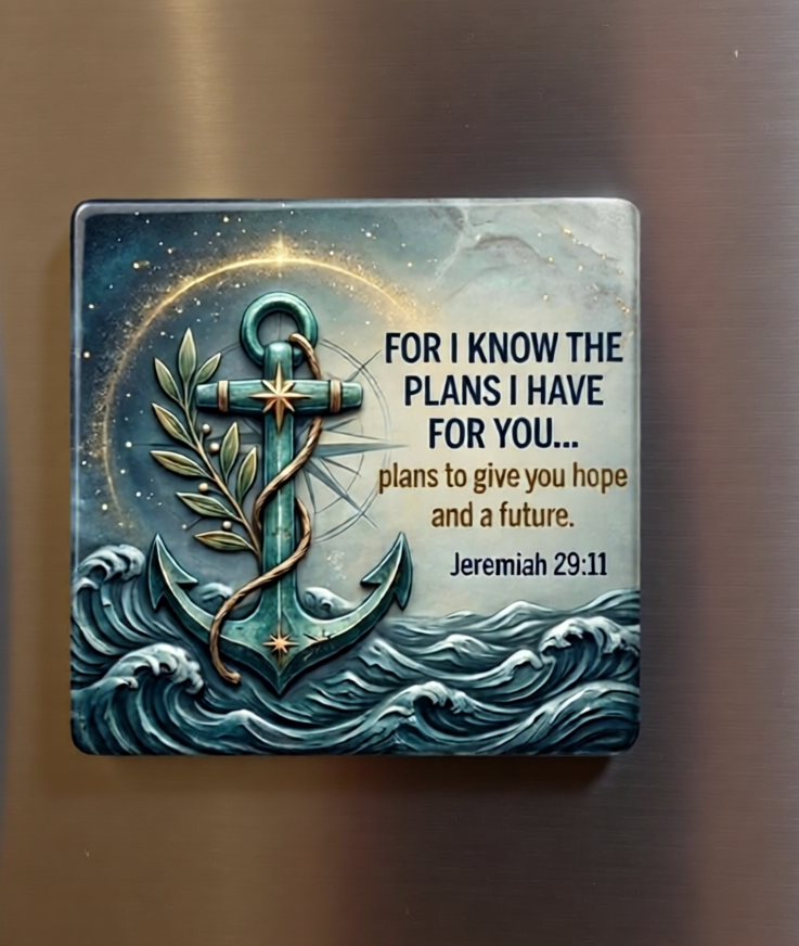 Jeremiah 29:11 UV texture magnet
