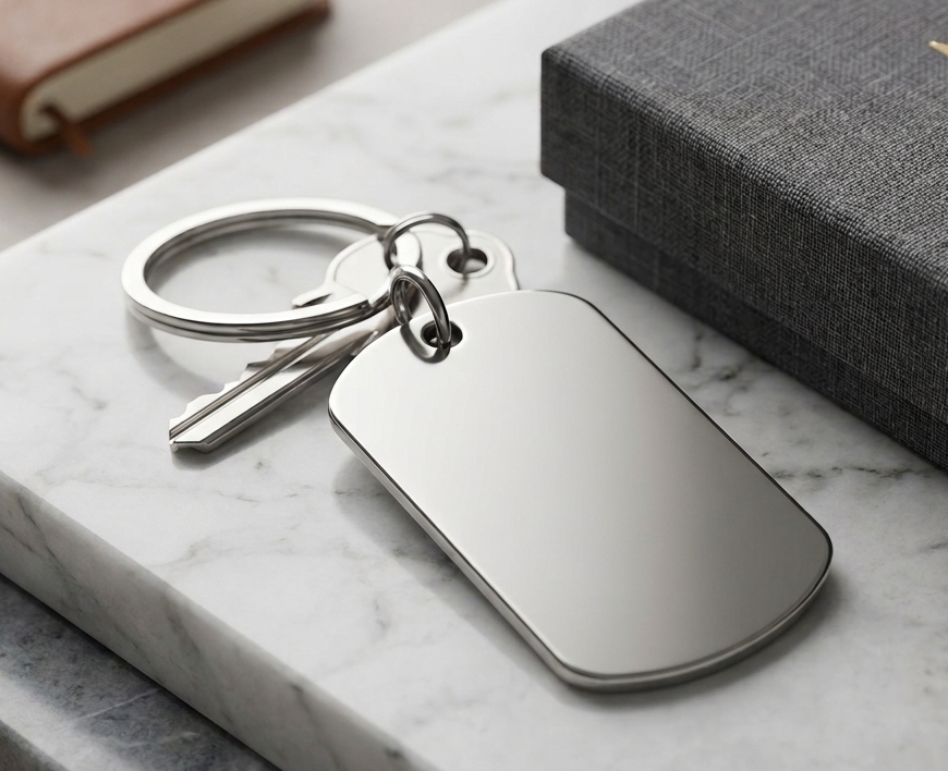 Custom textured keychain