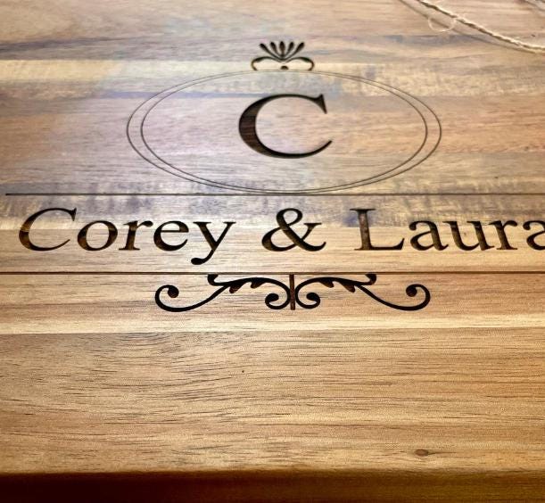 Engraved Marble Cutting Board, Personalized Kitchen Decor
