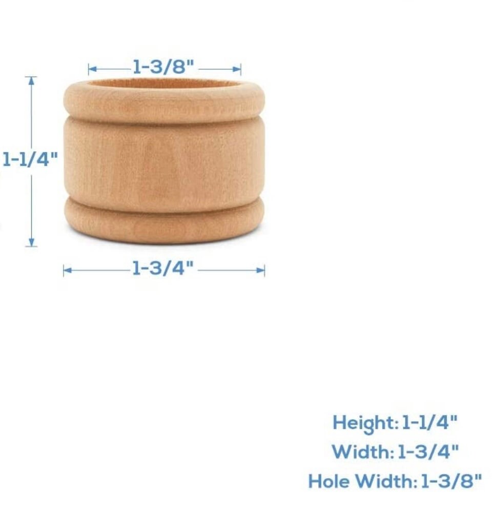 Engraved Wooden Napkin Ring