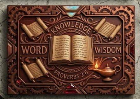 Proverbs 2:6 UV textured magnet