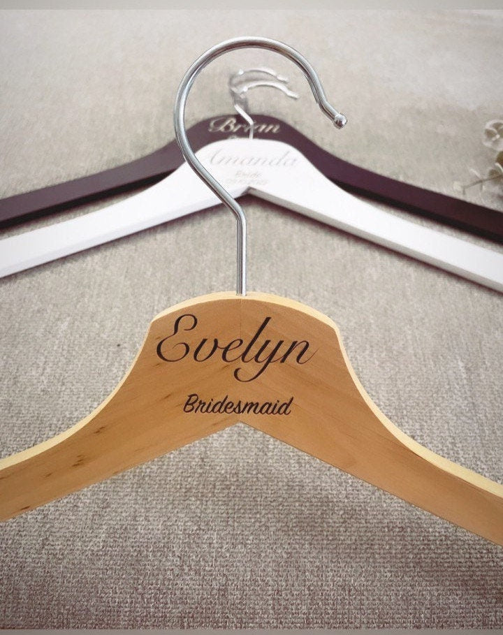 Personalized UV printed Wooden Hangers!!