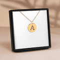 Custom Floral Initial Necklace