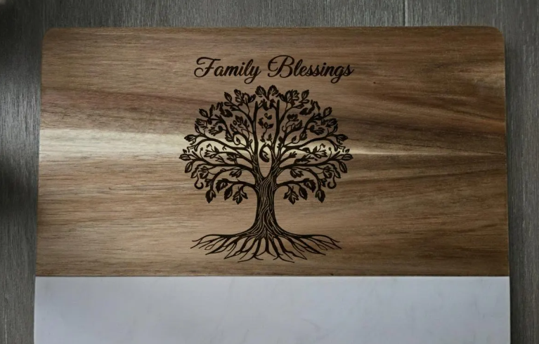 Engraved Marble Cutting Board, Personalized Kitchen Decor