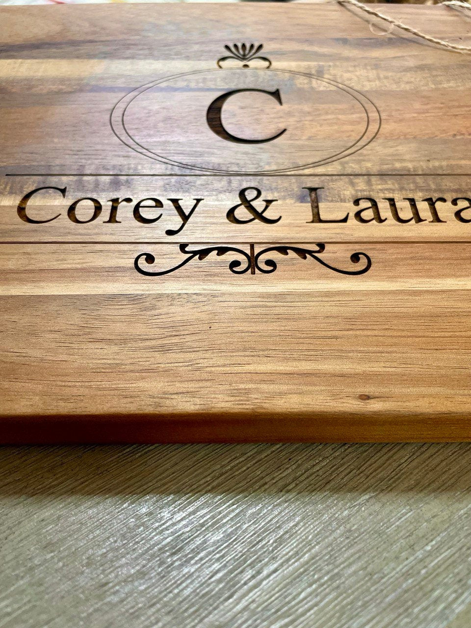Engraved Wooden Cutting Board