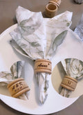 Engraved Wooden Napkin Ring
