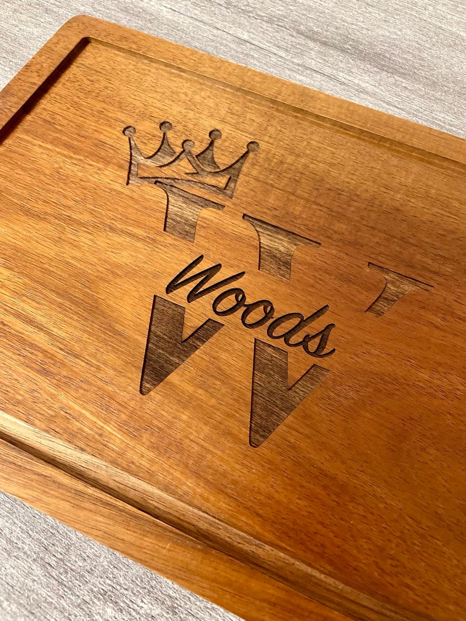 Personalized Acacia Wood Cutting Board | Engraved Kitchen Gift