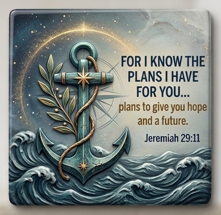 Jeremiah 29:11 UV texture magnet